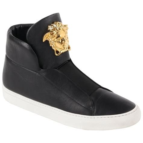 versace medusa head high top sneakers|versace medusa shoes women.